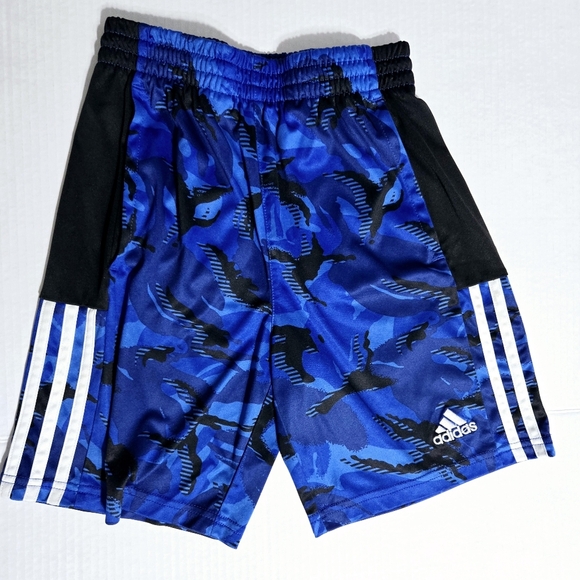Adidas Camo black and blue elastic waist Size 10/12 - Picture 1 of 5